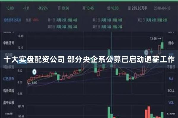 十大实盘配资公司 部分央企系公募已启动退薪工作