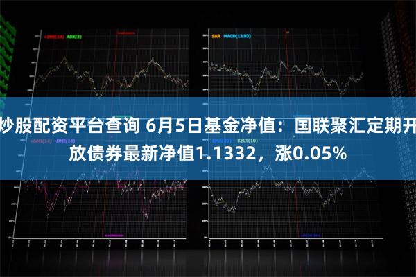 炒股配资平台查询 6月5日基金净值：国联聚汇定期开放债券最新净值1.1332，涨0.05%