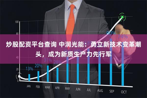 炒股配资平台查询 中润光能：勇立新技术变革潮头，成为新质生产力先行军