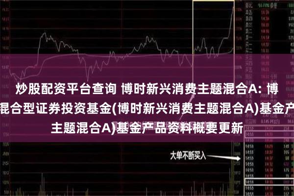 炒股配资平台查询 博时新兴消费主题混合A: 博时新兴消费主题混合型证券投资基金(博时新兴消费主题混合A)基金产品资料概要更新