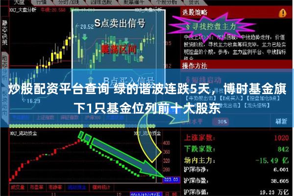 炒股配资平台查询 绿的谐波连跌5天，博时基金旗下1只基金位列前十大股东