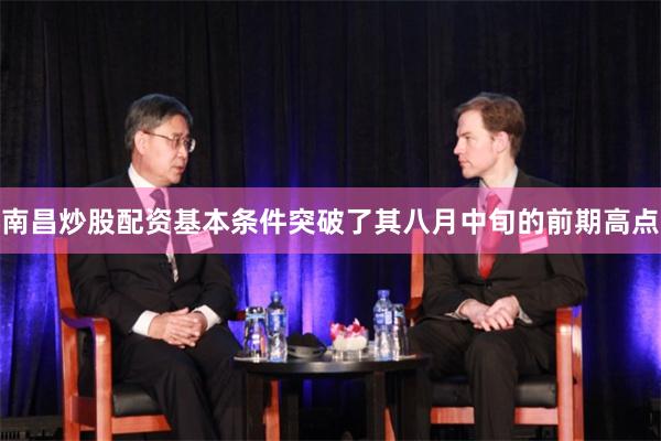 南昌炒股配资基本条件突破了其八月中旬的前期高点
